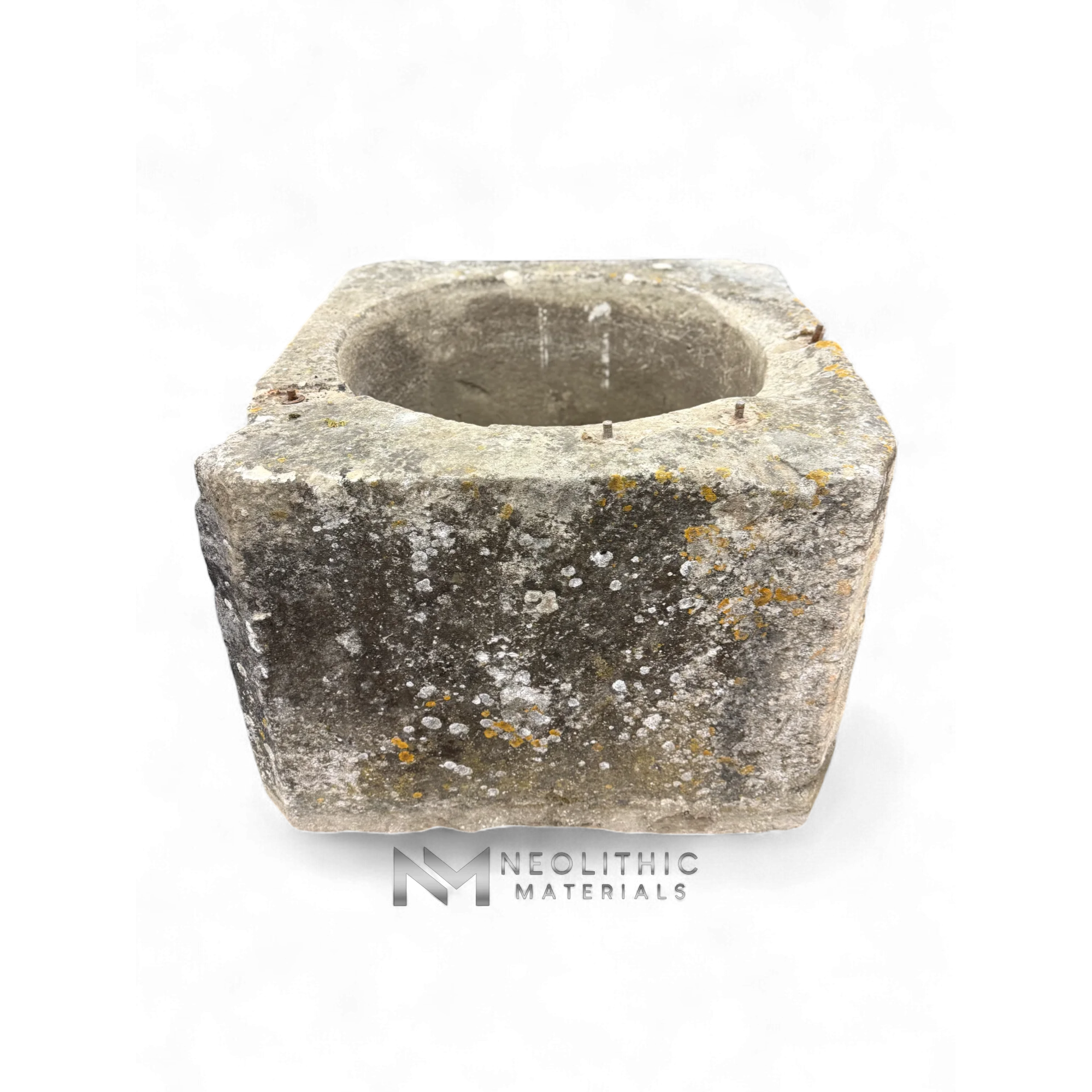 French Antique 19th Century Limestone Well Head